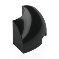 Brick Round Corner 2 x 2 x 1, Black