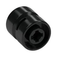Wheel 11 x 12 with Hole Notched for Wheels Holder Pin, Black