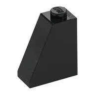 Brick Sloped 65° 2 x 1 x 2, Black