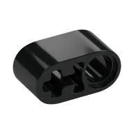 Technic Beam 1 x 2 Thick with Pin Hole and Axle Hole, Black