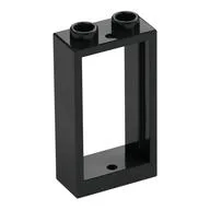 Window 1 x 2 x 3 Flat Front, Black