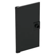 Door 1 x 4 x 6 Smooth with Chamfered Handle Plinth, Black
