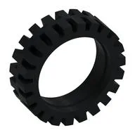 Tyre Offset Tread with Center Band 23 x 7, Black
