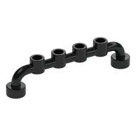 Bar 1 x 6 [Closed Studs], Black