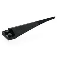 Plate Special 1 x 2 with Angular Extension and Flexible Black Tip, Black