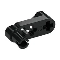 Technic Beam 3 x 0.5 Liftarm with Boss and Blocked, Squared Pin Hole, Black