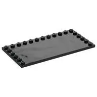 Plate Special 6 x 12, Studs on 3 Edges, Black