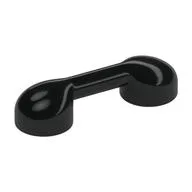 Bar 1 x 3 (Radio Handle, Phone Handset), Black