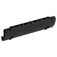 Technic Panel Curved 11 x 3 with 2 Pin Holes through Panel Surface, Black