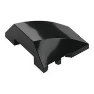 Brick Wedged, Curved 4 x 3 No Studs [Plain], Black