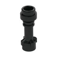 Weapon Lightsaber Hilt with Bottom Ring, Black