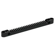 Technic Gear Rack 1 x 13 with Axle and Pin Holes, Black