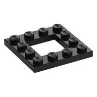 Plate Special 4 x 4 with 2 x 2 Opening, Black