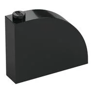 Brick Curved 1 x 4 x 2 2/3, Black