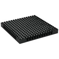 Brick Special 16 x 16 x 1 1/3 with Pin Holes, Black