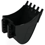 Technic Digger Bucket 10 1/2 x 9 x 14 with 5 teeth, Black