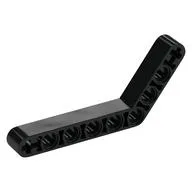 Technic Beam 1 x 9 Bent (6 - 4) Thick, Black