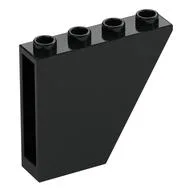 Brick Sloped Inverted 60° 1 x 4 x 3, Black