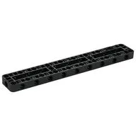Technic Beam Frame 3 x 19 with 2 Center Cross Beams, 3 Openings Thick, Black