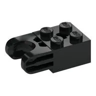 Technic Brick Special 2 x 2 with Ball Socket Wide and Axle Hole, No Arm Holes, Black