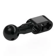 Technic Beam 1 x 2 with Ball Joint Holes in Ball, Black