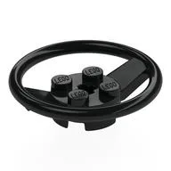 Steering Wheel with 4 Studs on Center, Black