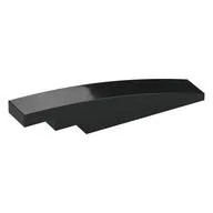 Brick Curved 1 x 6, Black