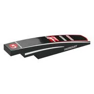Brick Curved 1 x 6 with White 'H', Arrow on red Circles, White Sponsors Print, Black