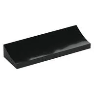 Brick Curved 2 x 6 Inverted, Black