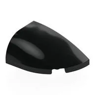 Brick Round, Curved Double 3 x 2 Beveled with Stud Notch Right, Black