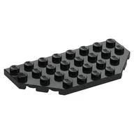 Wedge Plate 4 x 8 Cut Corners, Black