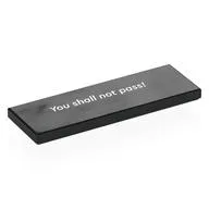 Tile 2 x 6 with "You shall not pass!", 'GANDALF THE GREY' Print, Black