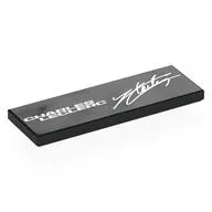 Tile 2 x 6 with White 'Charles Leclerc', Signature Print, Black