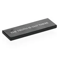 Tile 2 x 6 with 'THE TRUTH IS OUT THERE' Print, Black