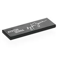 Tile 2 x 6 with 'AYRTON SENNA', Autograph Print, Black