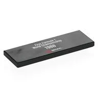Tile 2 x 6 with White 'First Formula 1 World Championship 1988 SENNA' Print, Black