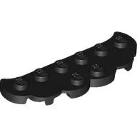 Plate Special 2 x 6 with Mario Mustache Shape, Black