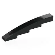 Brick Curved 1 x 8 x 1 2/3, Black