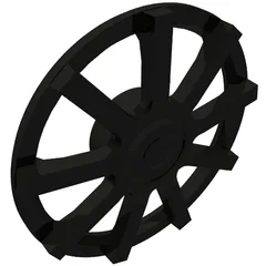 Wheel Cover 9 Spoke - for Wheel 72206, Black