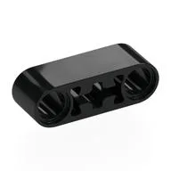 Technic Beam 1 x 3 Thick with Center Axle Hole, Black