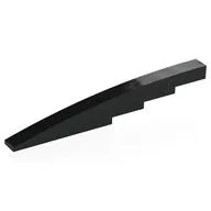 Brick Curved 1 x 12 x 1 2/3 with Cutouts, Black