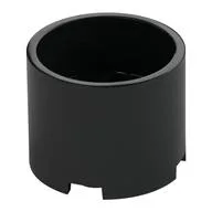 Brick Round 3 x 3 x 2 Recessed Center with 2 x 2 Studs and Axle Hole, Black