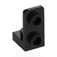 Bracket 1 x 1 - 1 x 2 Inverted, Black