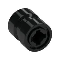 Wheel 8 x 9 with Hole Notched for Wheels Holder Pin, Re-inforced Back, Black