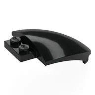 Windscreen, Curved 4 x 5, Black
