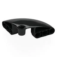 Technic Panel Round Corner 5 x 5 x 2, Black