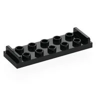 Plate Special 2 x 6 with 2 x 5 Studs and Door Stops on Top, Black