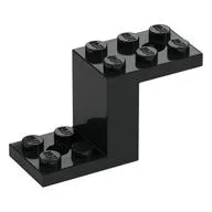 Bracket 5 x 2 x 2 1/3 with Holes, Inside Stud Holder, Black