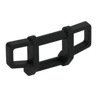 Grille Bar 1 x 4 x 1 2/3 Bull Bar, Squared, Black