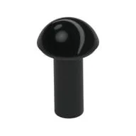 Bar 1L with Rounded End, Black